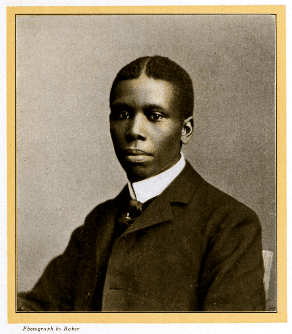 1903 portrait photograph of Paul Laurence Dunbar, American poet and writer